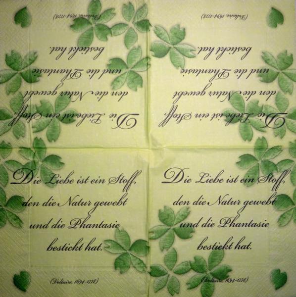 TX-289 Text - 3-lagig - Liebe ist ein Stoff...